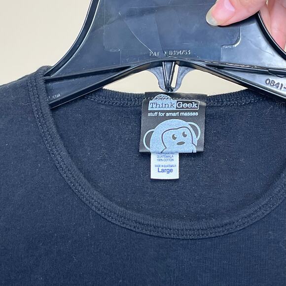 Think Geek I Do It In Production Women Fitted Top Large - Picture 3 of 4